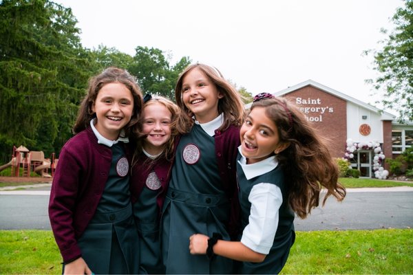 Four 4th grader girls of a private school in Albany, NY