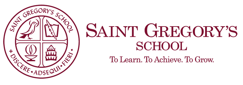 Saint Gregory's School Official Logo Red