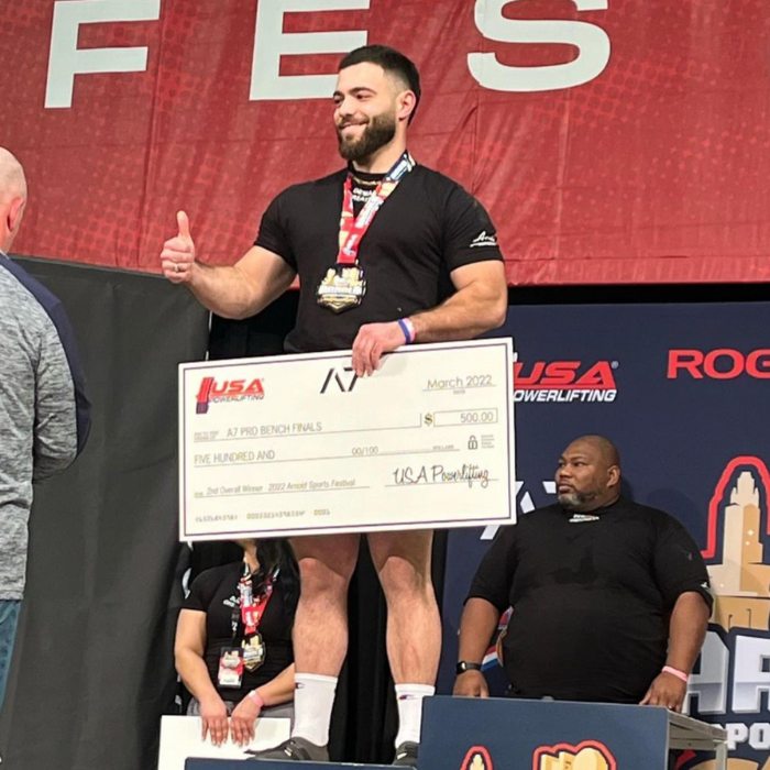 Powerlifter and private school alum Antonio Fuzio wins second place at the Arnold Sports Event 2022