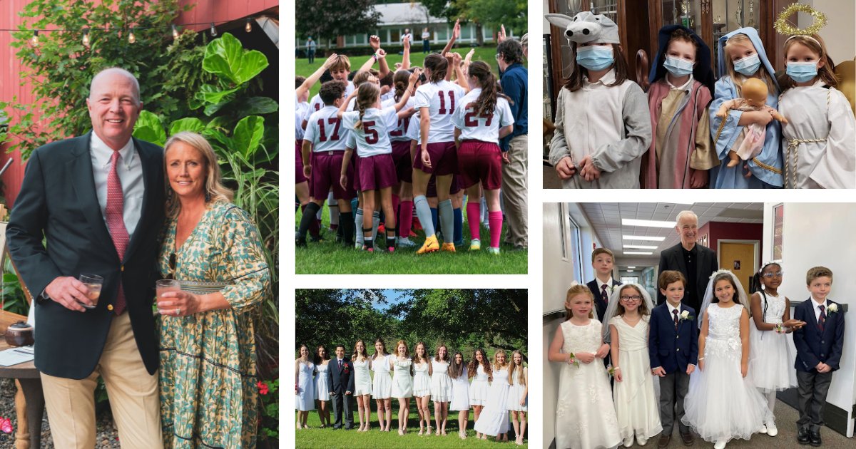 Collage of Saint Gregory's School community events