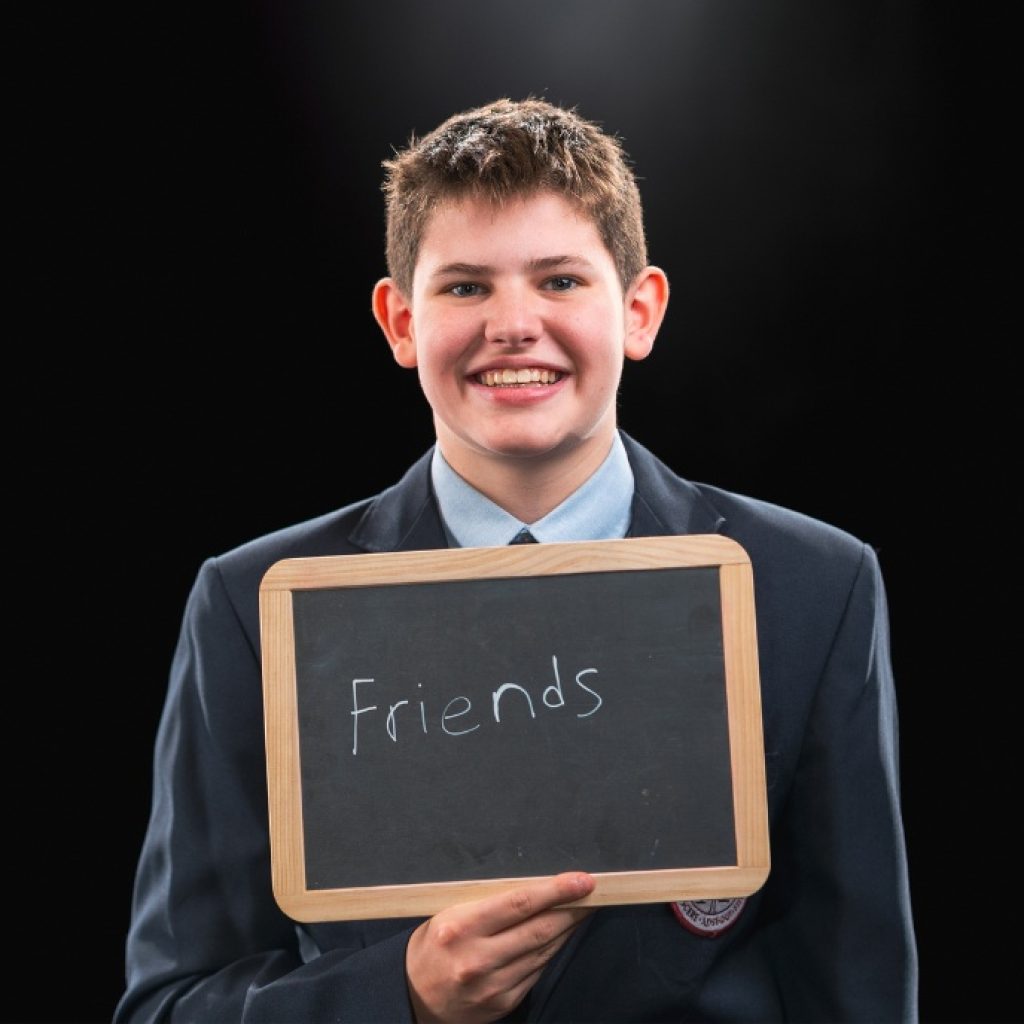 private school 8th grader AJ's favorite thing about Saint Gregory's School is his friends