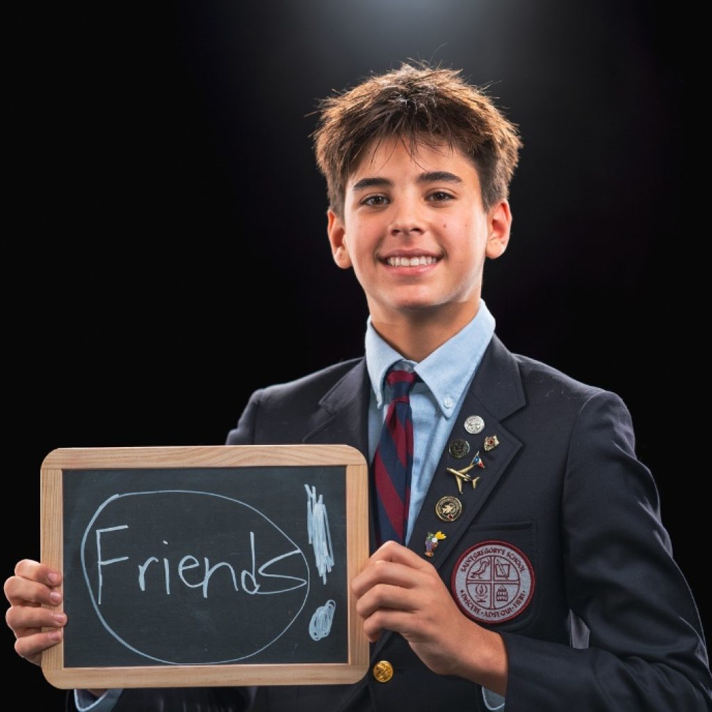 private school 8th grader Ogden's favorite thing about Saint Gregory's School is his friends