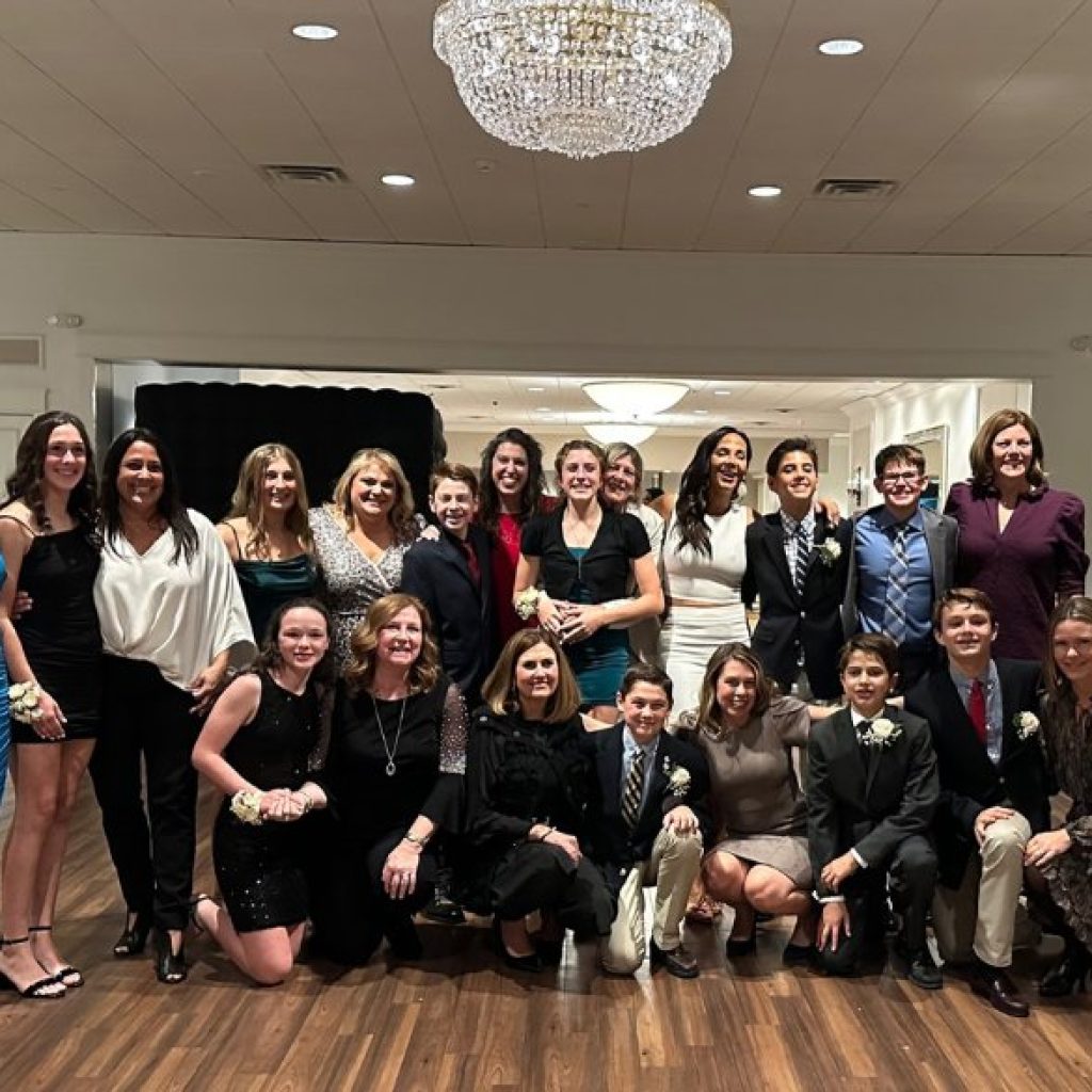 Private school 8th graders during their mother - child dinner in Albany, NY