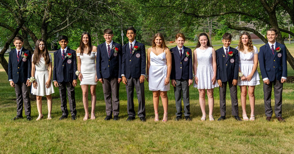 Saint Gregory's School 8th graders at their graduation