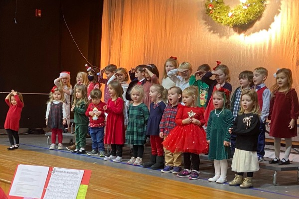 Saint Gregory's School students during the annual Christmas Concert