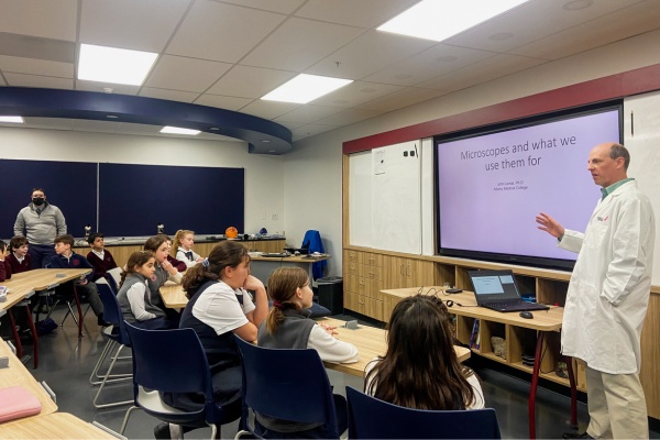 Private School Science Day with Dr. John Lamar of Albany Medical Center