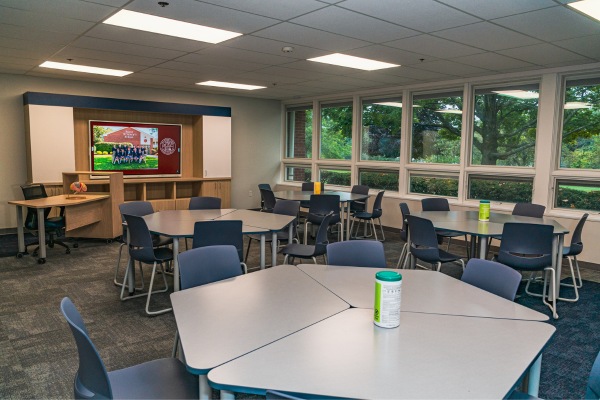 updated private elementary school classroom in Albany, NY