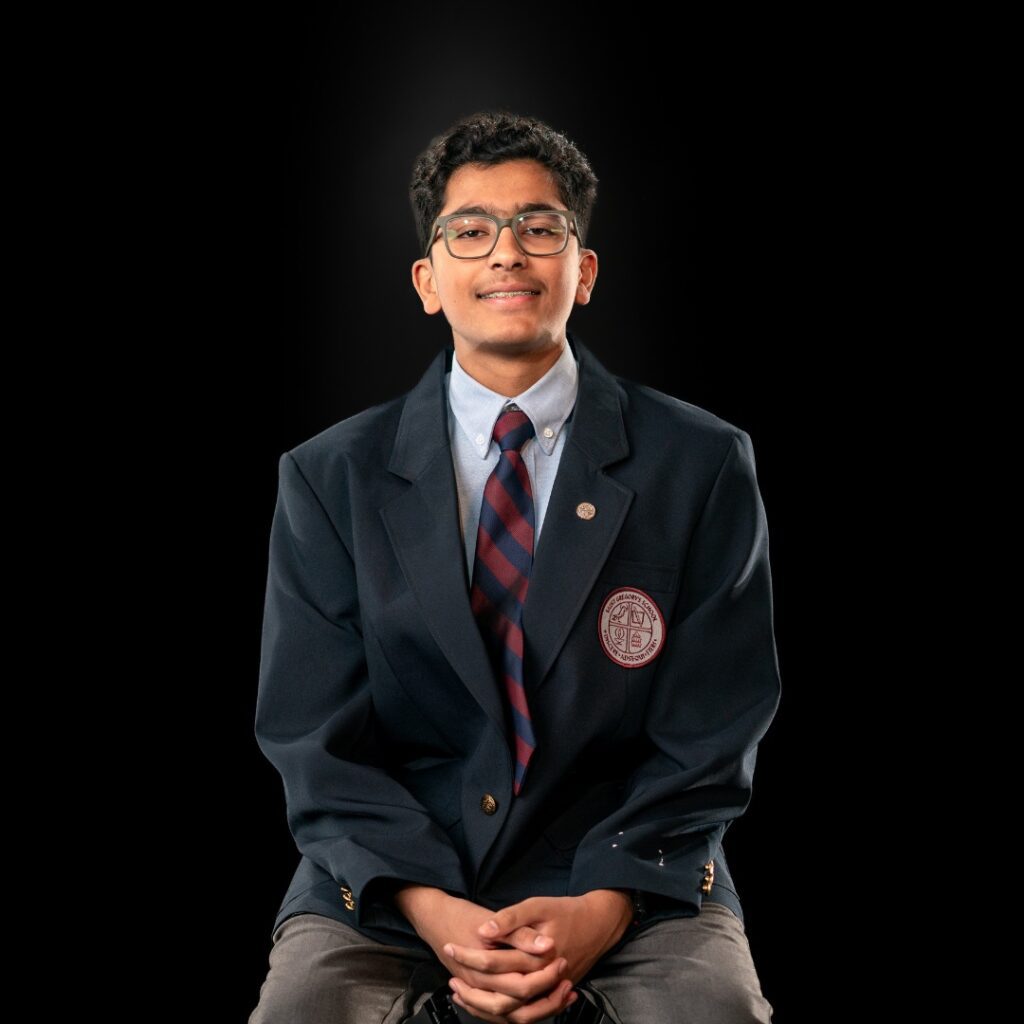 Saint Gregory's School 8th grader Ayaan