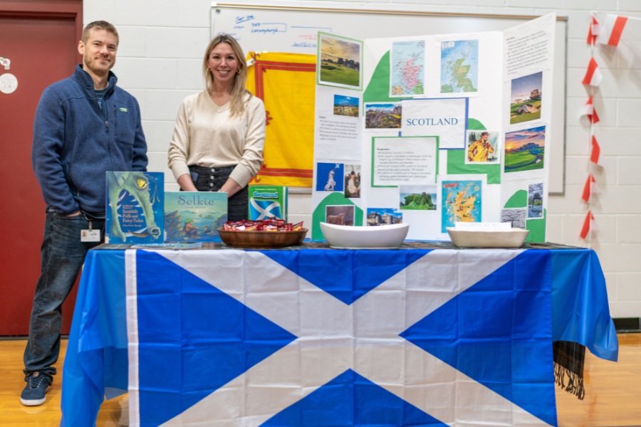 Scotland at the second annual Saint Gregory's School Multi-Cultural Fair in Loudonville, NY