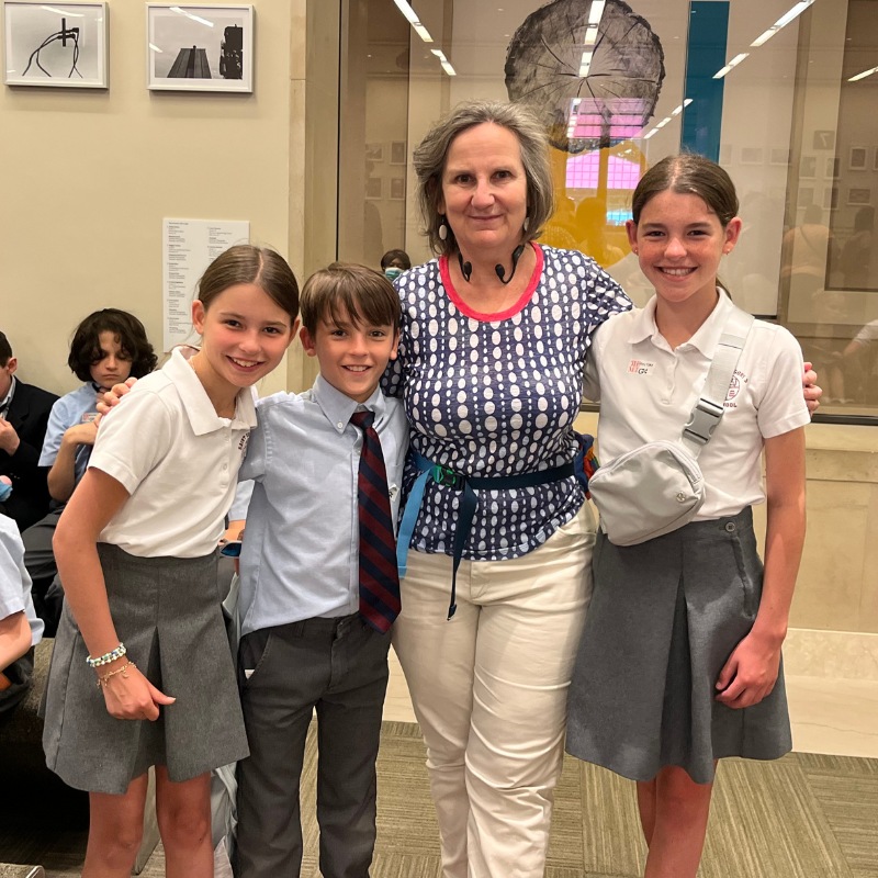 Grace and her siblings in New York City