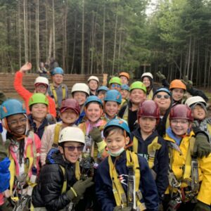 6th Grade Field Trip to Ziplining course