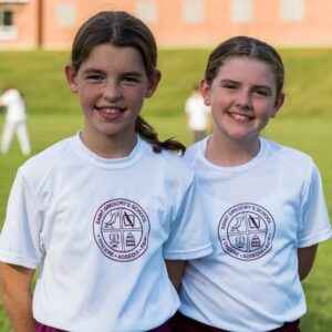 Saint Gregory's School soccer picture of Grace and Julia