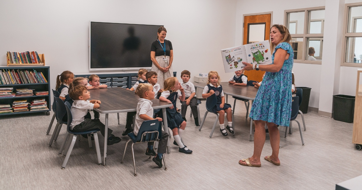 private school students in the classroom learning with their teachers in Loudonville, NY