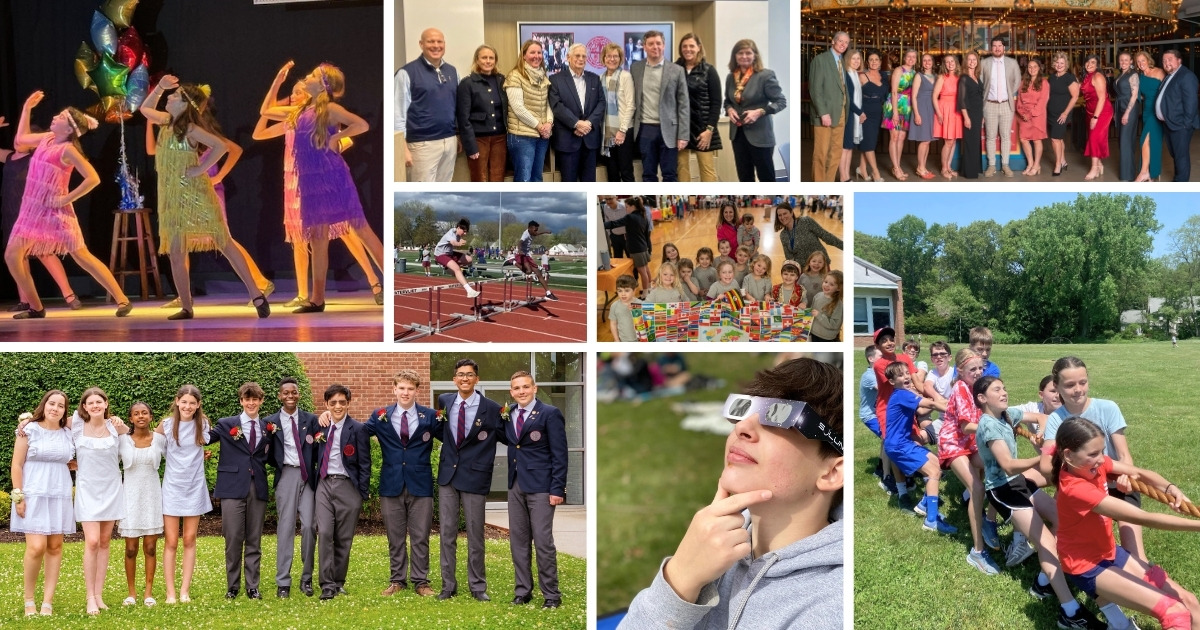 Collage of highlights of the 2023-2024 school year at Saint Gregory's School in Loudonville, NY